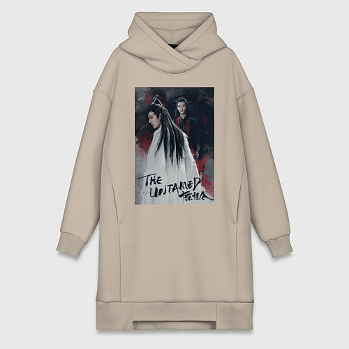 Женская толстовка-платье Неукротимый / Миндальный – фото 1