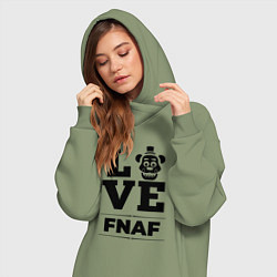 Женское худи-платье FNAF Love Classic, цвет: авокадо — фото 2