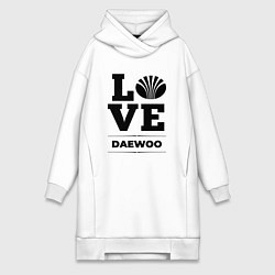 Женское худи-платье Daewoo Love Classic, цвет: белый