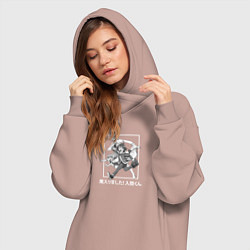 Женское худи-платье Ирума Клара и Элис, цвет: пыльно-розовый — фото 2