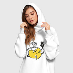 Женское худи-платье Wu-Tang Is For The Children, цвет: белый — фото 2