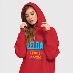 Женское худи-платье Игра Zelda pro gaming, цвет: красный — фото 2