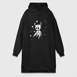 Женское худи-платье Hollow Knight game, цвет: черный