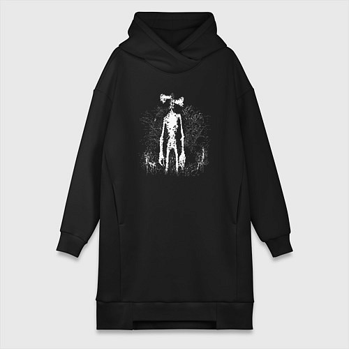 Женская толстовка-платье Monster from the backwoods / Черный – фото 1