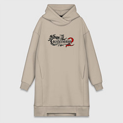 Женское худи-платье Кастлвания 2, цвет: миндальный