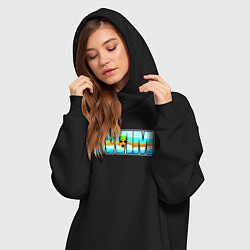 Женское худи-платье SWIM баттерфляй, цвет: черный — фото 2