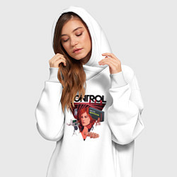 Женское худи-платье Jesse Faden art, цвет: белый — фото 2