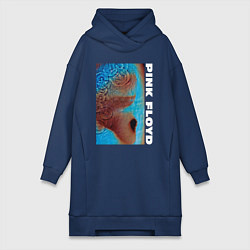 Женское худи-платье Pink Floyd Meddle, цвет: тёмно-синий
