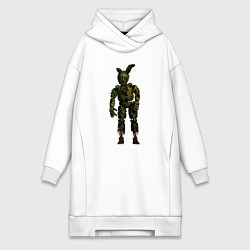 Женское худи-платье Springtrap, цвет: белый