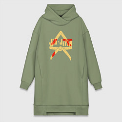 Женская толстовка-платье Чёрный пояс БЖЖ