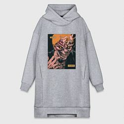 Женское худи-платье Bleach Nobody, цвет: меланж