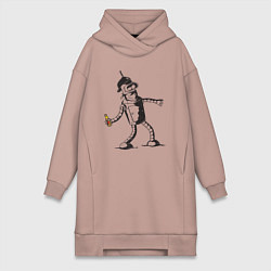 Женская толстовка-платье Бендер граффити