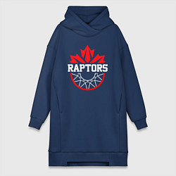 Женское худи-платье Торонто Рэпторс, цвет: тёмно-синий