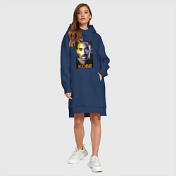 Женское худи-платье Коби Брайант арт, цвет: тёмно-синий — фото 2