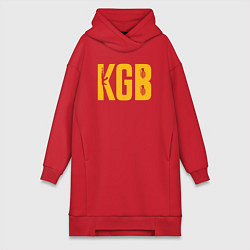 Женское худи-платье KGB, цвет: красный