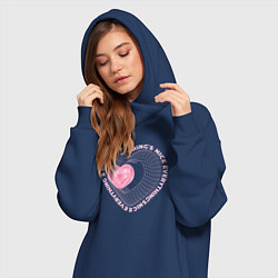 Женское худи-платье Everythings nice, цвет: тёмно-синий — фото 2