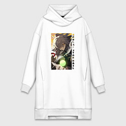 Женское худи-платье Взгляд Цзин Юаня, цвет: белый