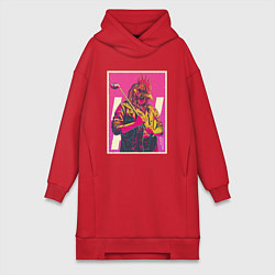 Женское худи-платье Dangerous Jacket, цвет: красный
