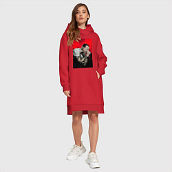 Женское худи-платье Numb, цвет: красный — фото 2