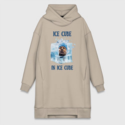 Женское худи-платье Ice Cube in ice cube, цвет: миндальный