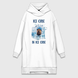Женское худи-платье Ice Cube in ice cube, цвет: белый