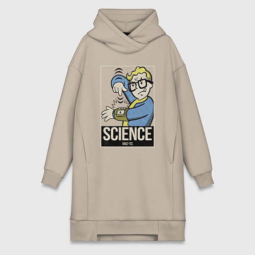 Женская толстовка-платье Vault science / Миндальный – фото 1