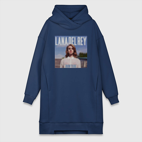Женская толстовка-платье Лего Лана дель Рей / Тёмно-синий – фото 1