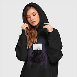 Женское худи-платье TV man, цвет: черный — фото 2