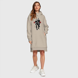 Женское худи-платье Depeche Mode - Memento Mori Two of Us, цвет: миндальный — фото 2
