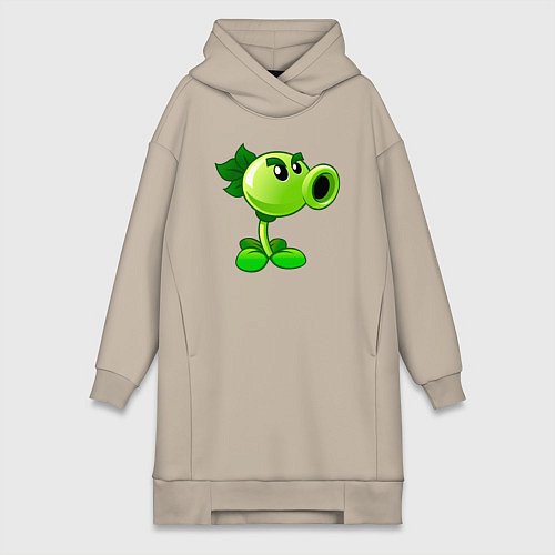 Женская толстовка-платье Повторитель горохострел / Миндальный – фото 1