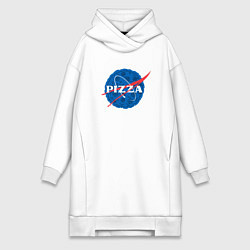 Женское худи-платье Pizza x NASA, цвет: белый