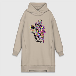 Женское худи-платье Jazzstrong, цвет: миндальный