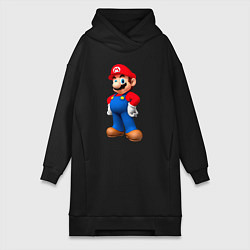Женское худи-платье Марио стоит, цвет: черный