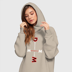 Женское худи-платье Depeche Mode - Memento Mori MM, цвет: миндальный — фото 2