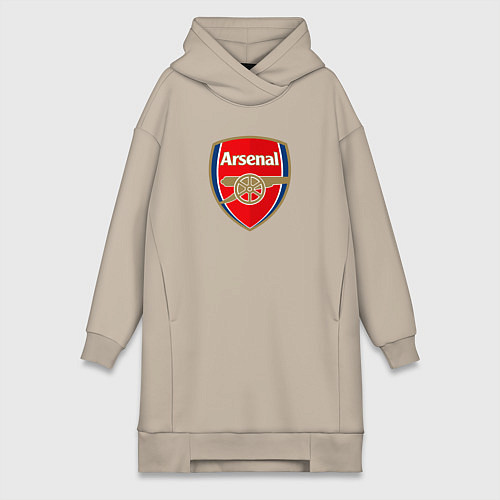 Женская толстовка-платье Arsenal fc sport / Миндальный – фото 1