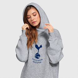 Женское худи-платье Tottenham Hotspur fc sport, цвет: меланж — фото 2