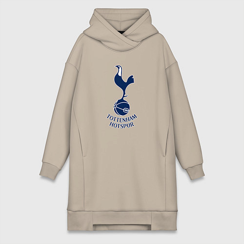 Женская толстовка-платье Tottenham Hotspur fc sport / Миндальный – фото 1