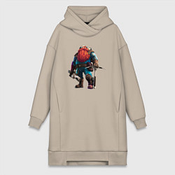 Женское худи-платье Deep Rock Galactic, цвет: миндальный