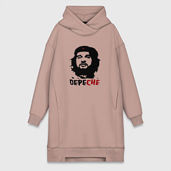 Женское худи-платье Dave Gahan from Depeche Mode - Depe Che, цвет: пыльно-розовый