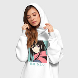 Женское худи-платье Ики Хиёри, цвет: белый — фото 2