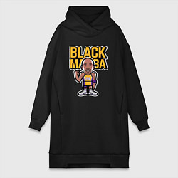 Женское худи-платье Kobe black mamba, цвет: черный