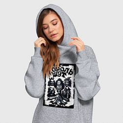 Женское худи-платье Арт Король и Шут, цвет: меланж — фото 2