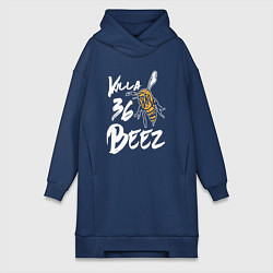 Женское худи-платье Killa beez 36, цвет: тёмно-синий