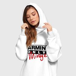 Женское худи-платье Armin Only: Mirage, цвет: белый — фото 2