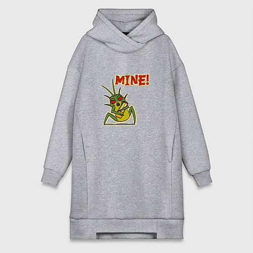 Женская толстовка-платье Lethal Company: Mine! / Меланж – фото 1