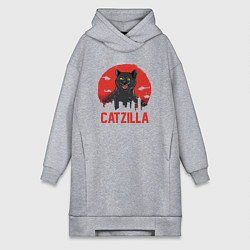 Женское худи-платье Catzilla, цвет: меланж