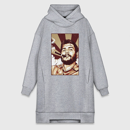 Женская толстовка-платье Эрнесто - портрет / Меланж – фото 1