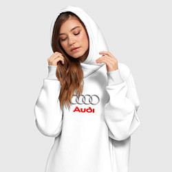 Женское худи-платье Ауди спорт авто, цвет: белый — фото 2
