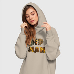 Женское худи-платье IP Man fist, цвет: миндальный — фото 2