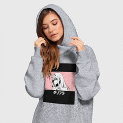 Женское худи-платье Франкс Зеро Ту, цвет: меланж — фото 2